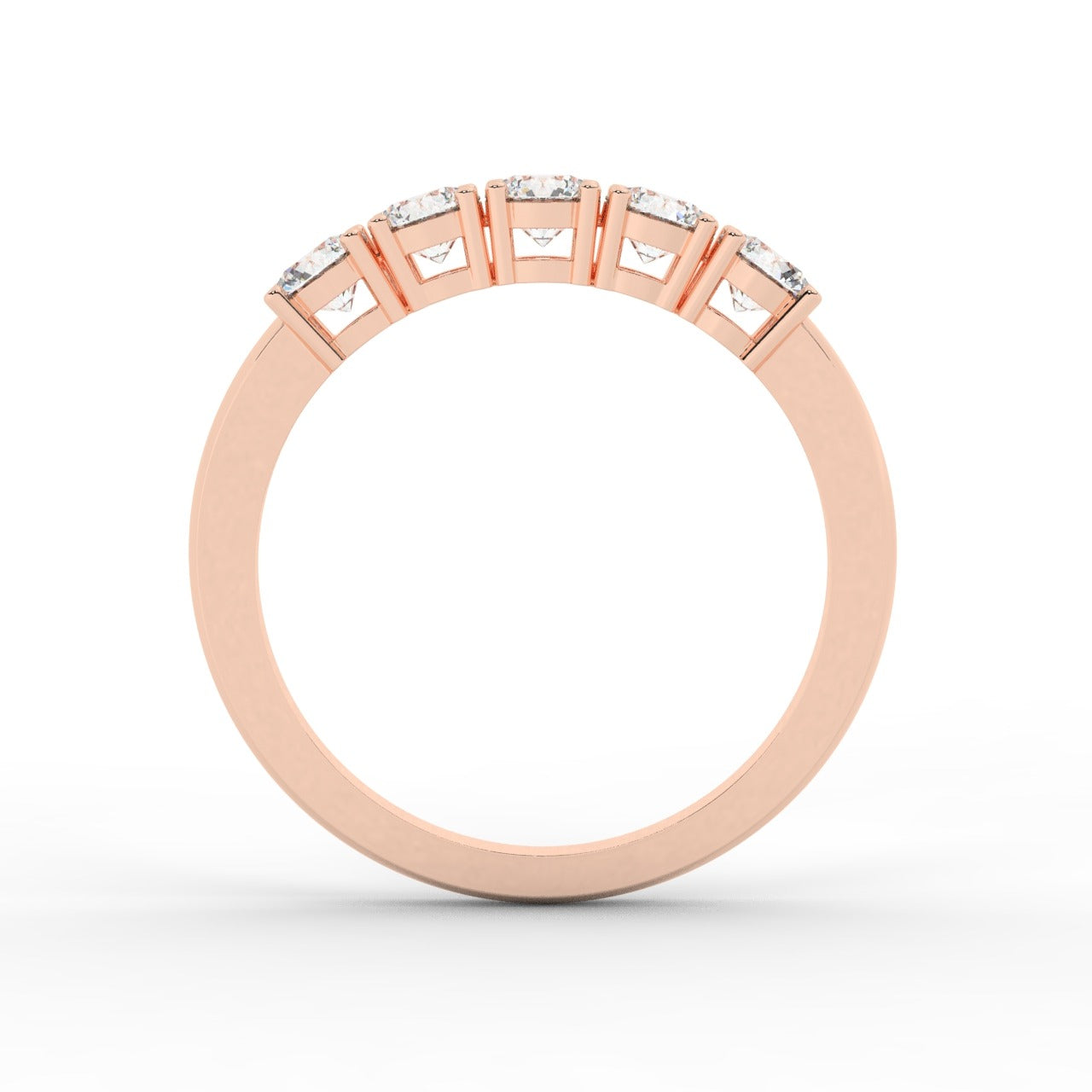 Marilyn Diamond Ring - Rose Gold 3.5mm#Metal Colour_Rose Gold#Stone Size_3.5mm