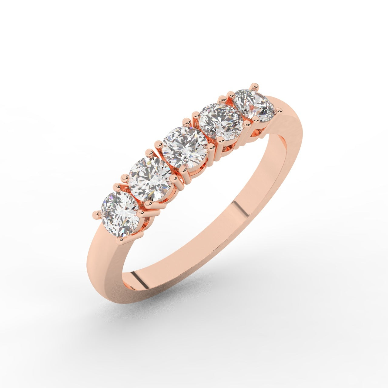 Marilyn Diamond Ring - Rose Gold 3.5mm#Metal Colour_Rose Gold#Stone Size_3.5mm