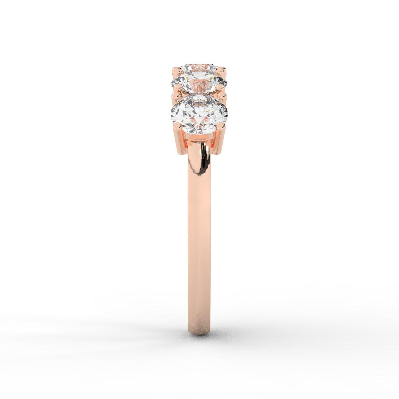 Marilyn Diamond Ring - Rose Gold 4.3mm#Metal Colour_Rose Gold#Stone Size_4.3mm