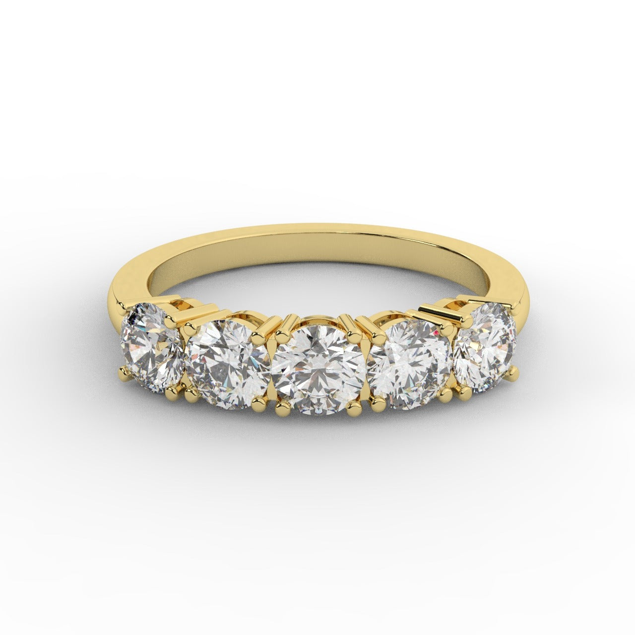 Marilyn Diamond Ring - Yellow Gold 4.3mm#Metal Colour_Yellow Gold#Stone Size_4.3mm