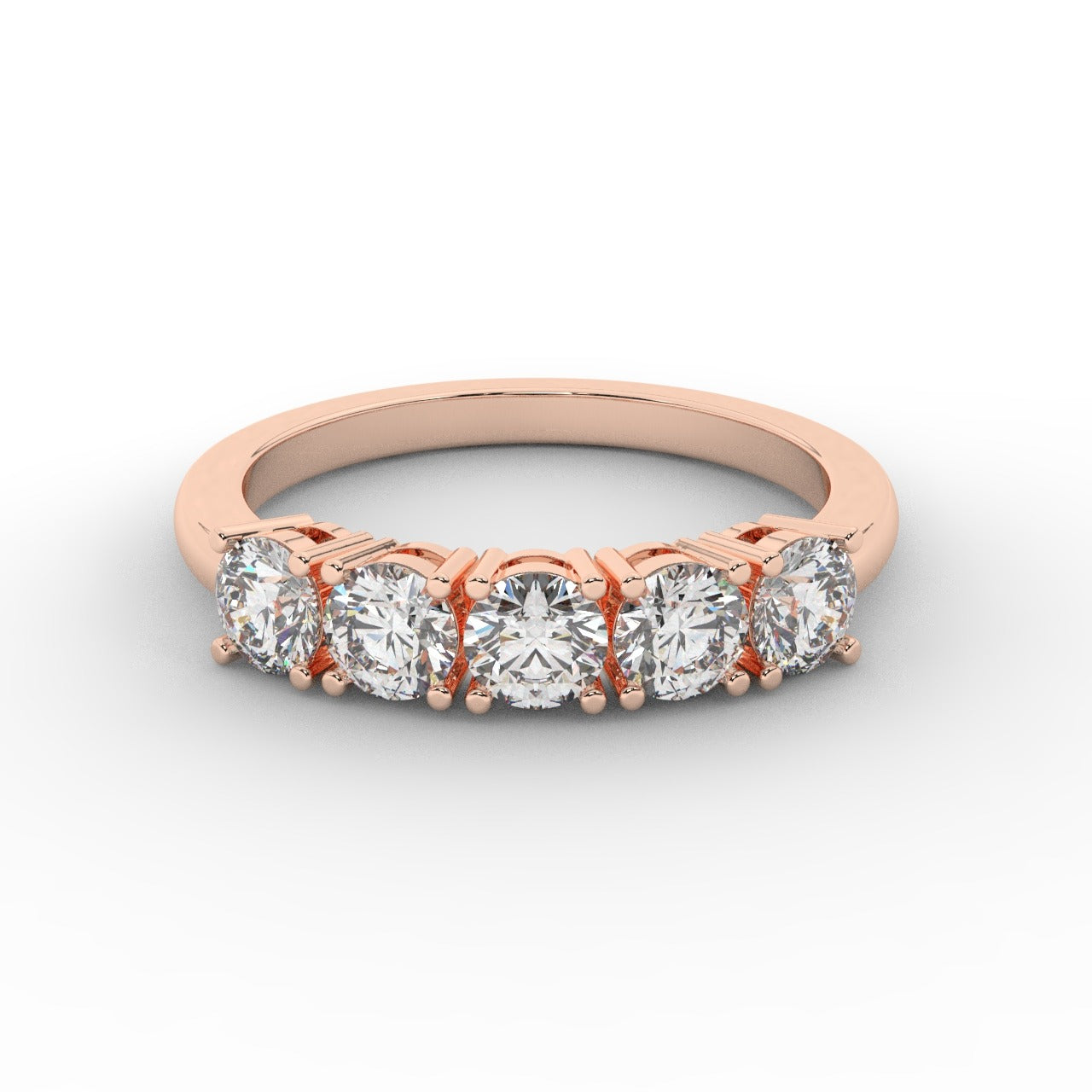 Marilyn Diamond Ring - Rose Gold 4mm#Metal Colour_Rose Gold#Stone Size_4mm