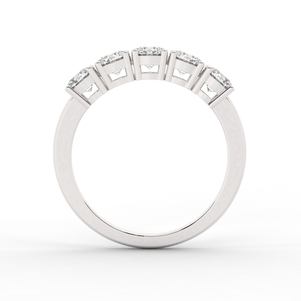 Marilyn Diamond Ring - White Gold 4mm#Metal Colour_White Gold#Stone Size_4mm