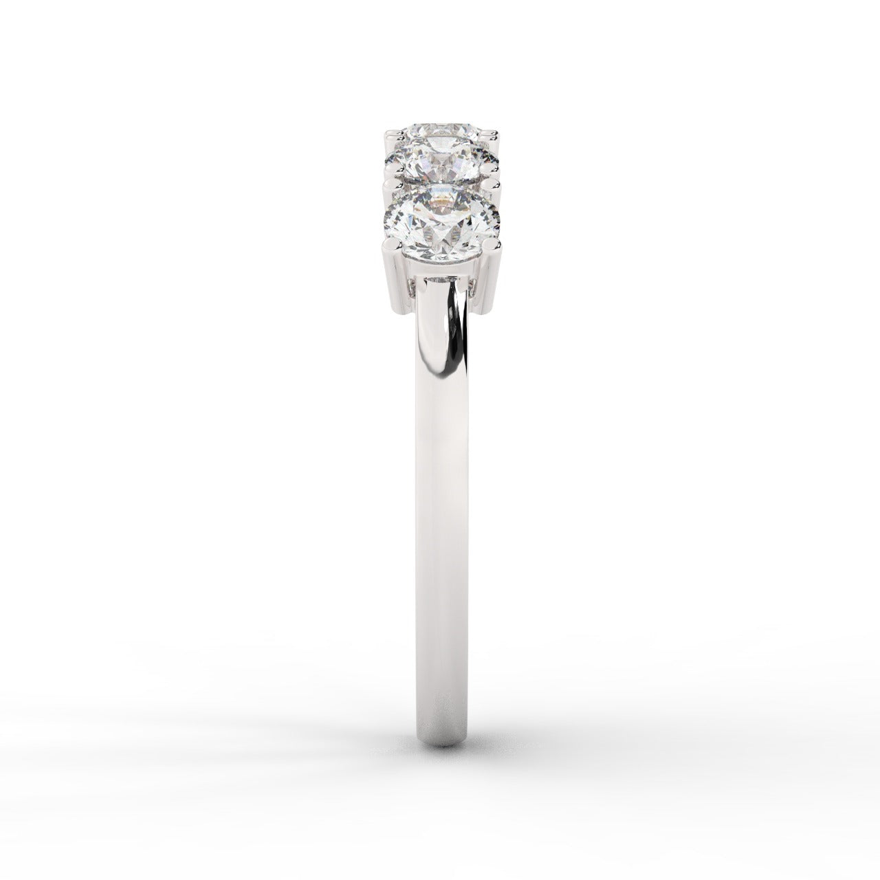 Marilyn Diamond Ring - White Gold 4mm#Metal Colour_White Gold#Stone Size_4mm