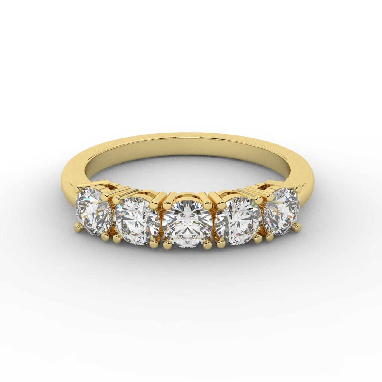 Marilyn Diamond Ring - Yellow Gold 4mm#Metal Colour_Yellow Gold#Stone Size_4mm
