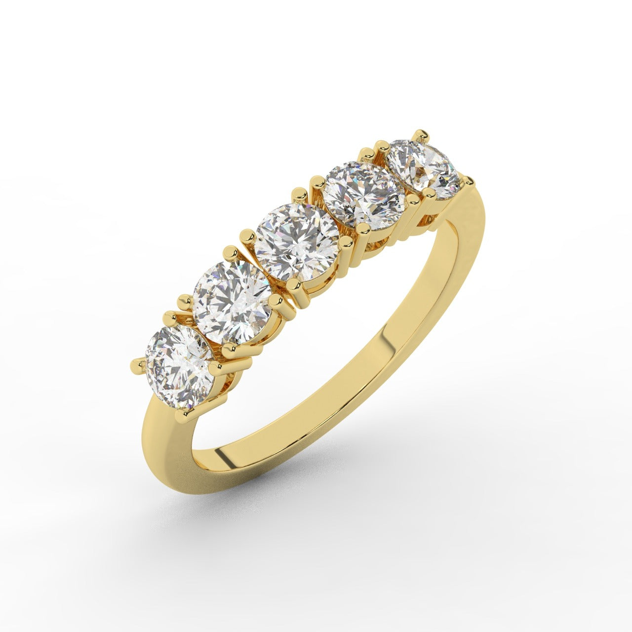 Marilyn Diamond Ring - Yellow Gold 4mm#Metal Colour_Yellow Gold#Stone Size_4mm