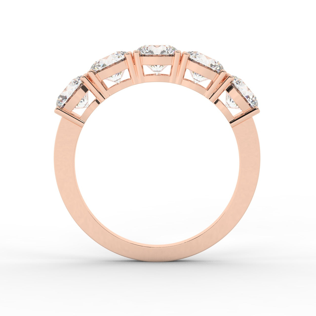 Marilyn Diamond Ring - Rose Gold 5mm#Metal Colour_Rose Gold#Stone Size_5mm