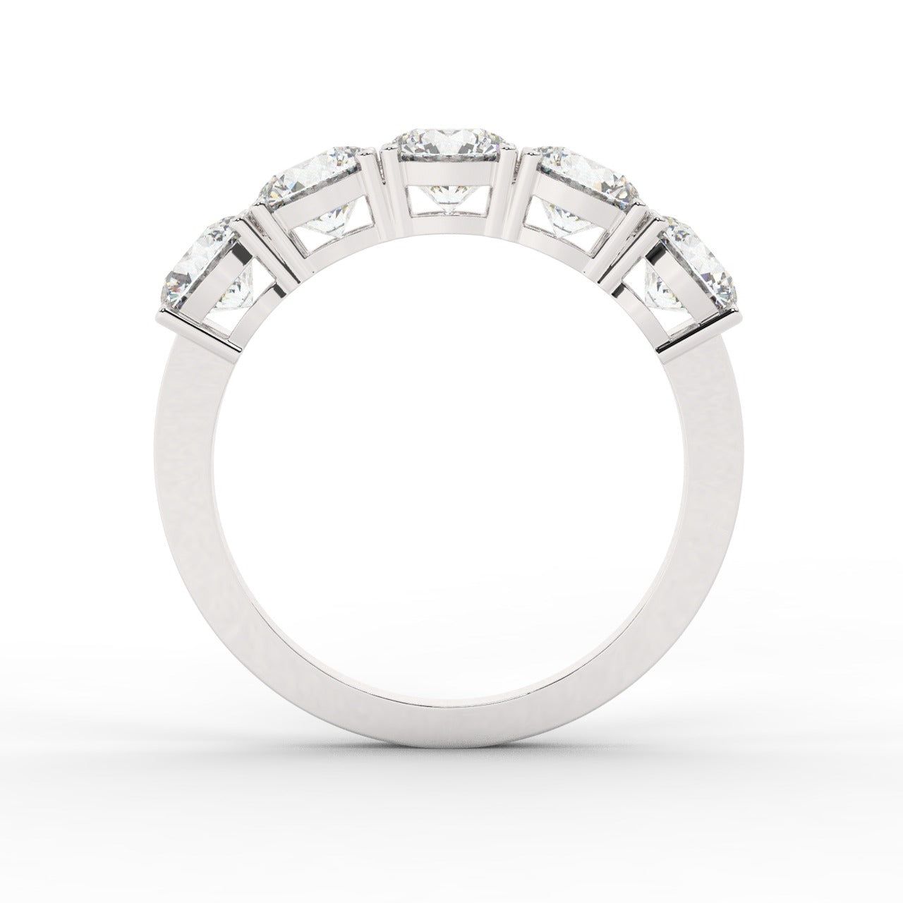 Marilyn Diamond Ring - White Gold 5mm#Metal Colour_White Gold#Stone Size_5mm