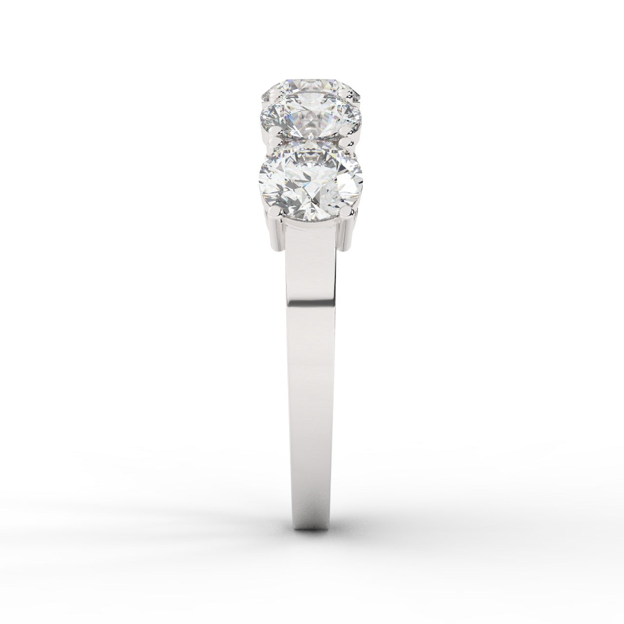 Marilyn Diamond Ring - White Gold 5mm#Metal Colour_White Gold#Stone Size_5mm