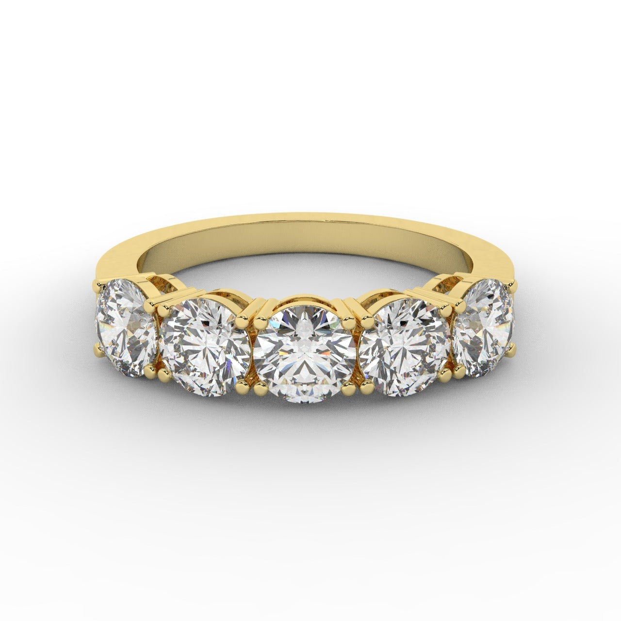 Marilyn Diamond Ring - Yellow Gold 5mm#Metal Colour_Yellow Gold#Stone Size_5mm