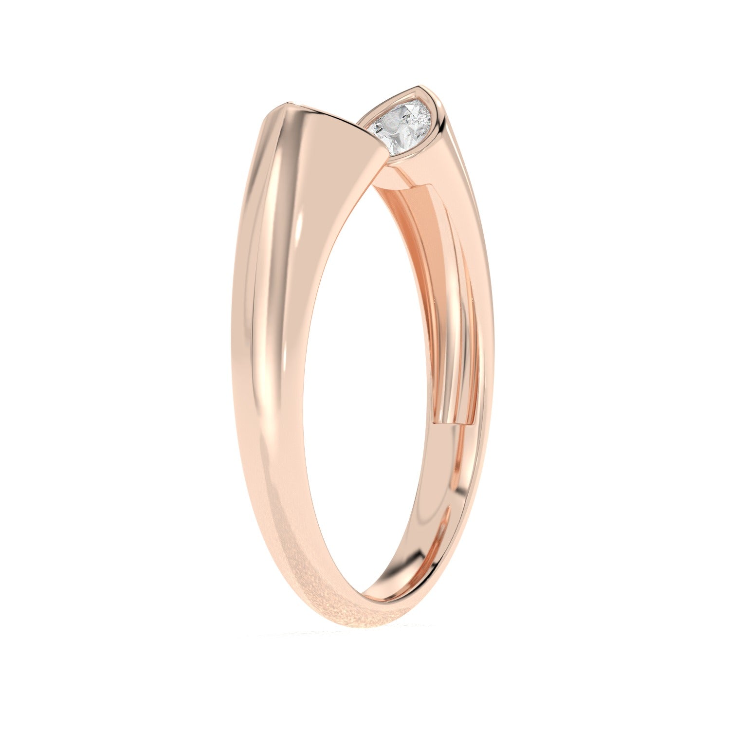 Double Pear Ring - Rose Gold#Metal Colour_Rose Gold