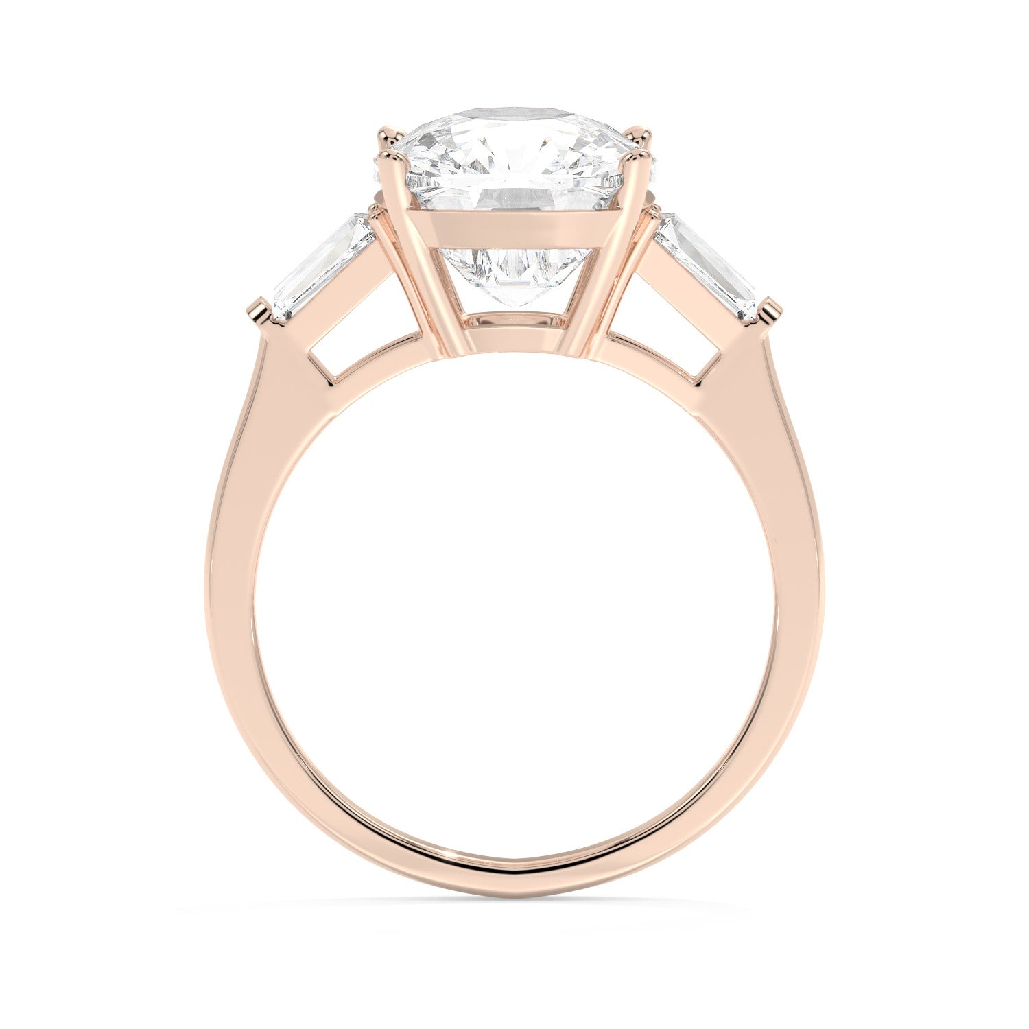 Framed Cushion Ring - Rose Gold#Metal Colour_Rose Gold