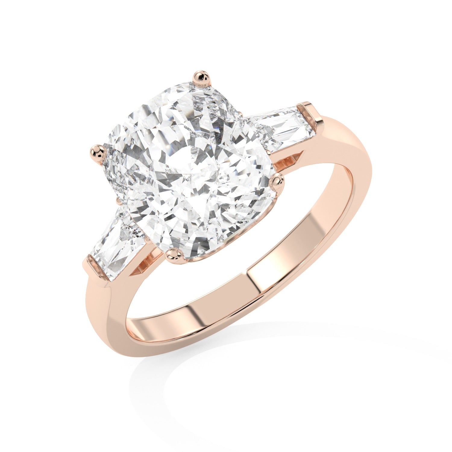 Framed Cushion Ring - Rose Gold#Metal Colour_Rose Gold