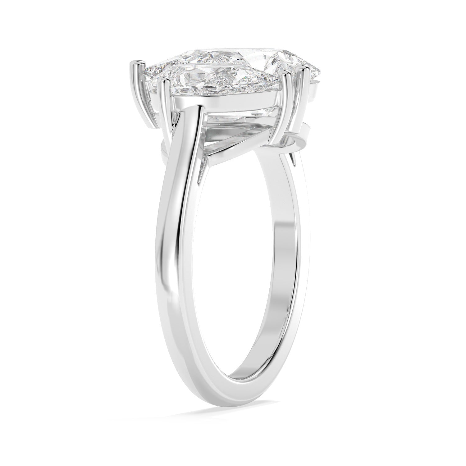 Pear Toi Et Moi Ring - White Gold#Metal Colour_White Gold