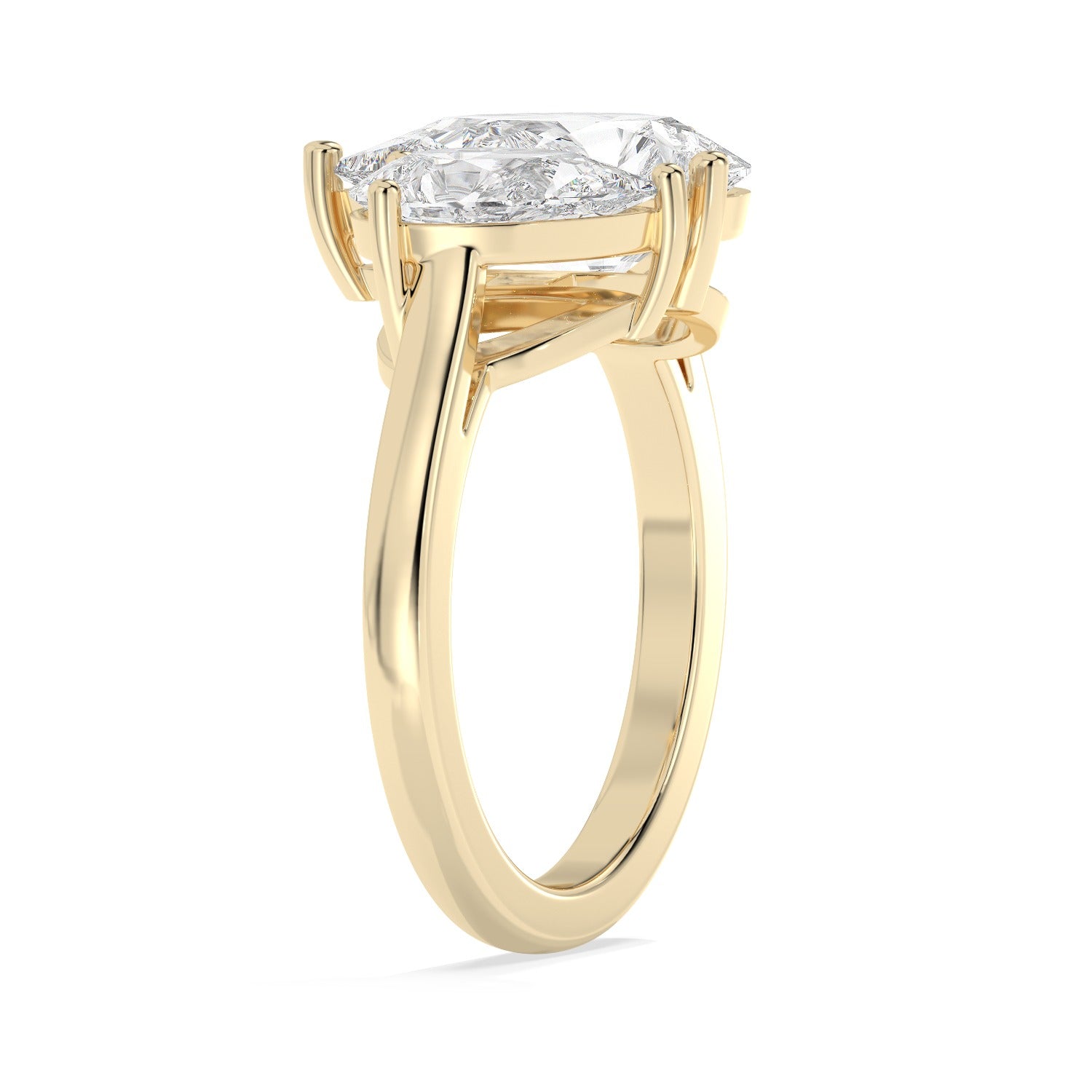 Pear Toi Et Moi Ring - Yellow Gold#Metal Colour_Yellow Gold