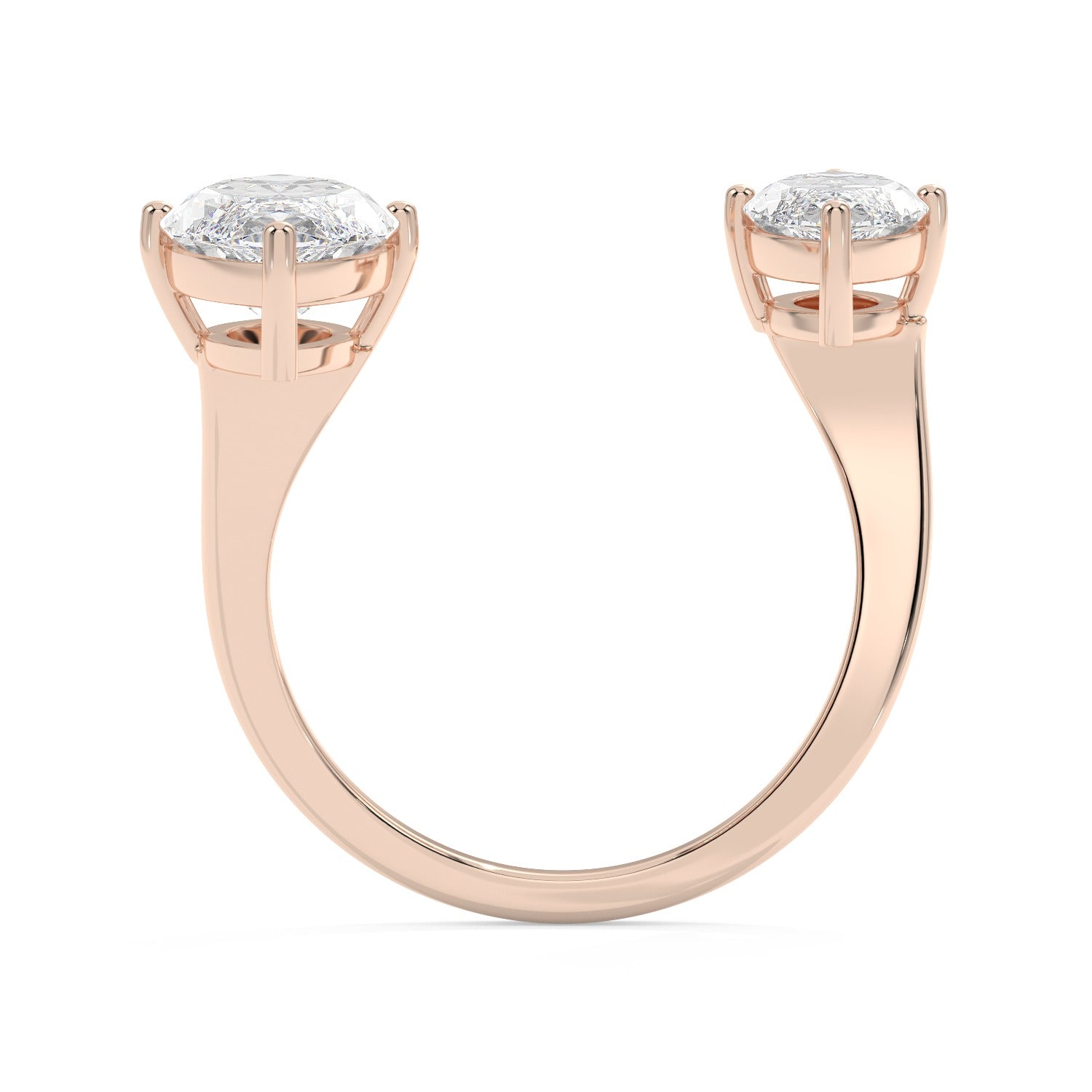 Marquise Duet Ring - Rose Gold#Metal Colour_Rose Gold