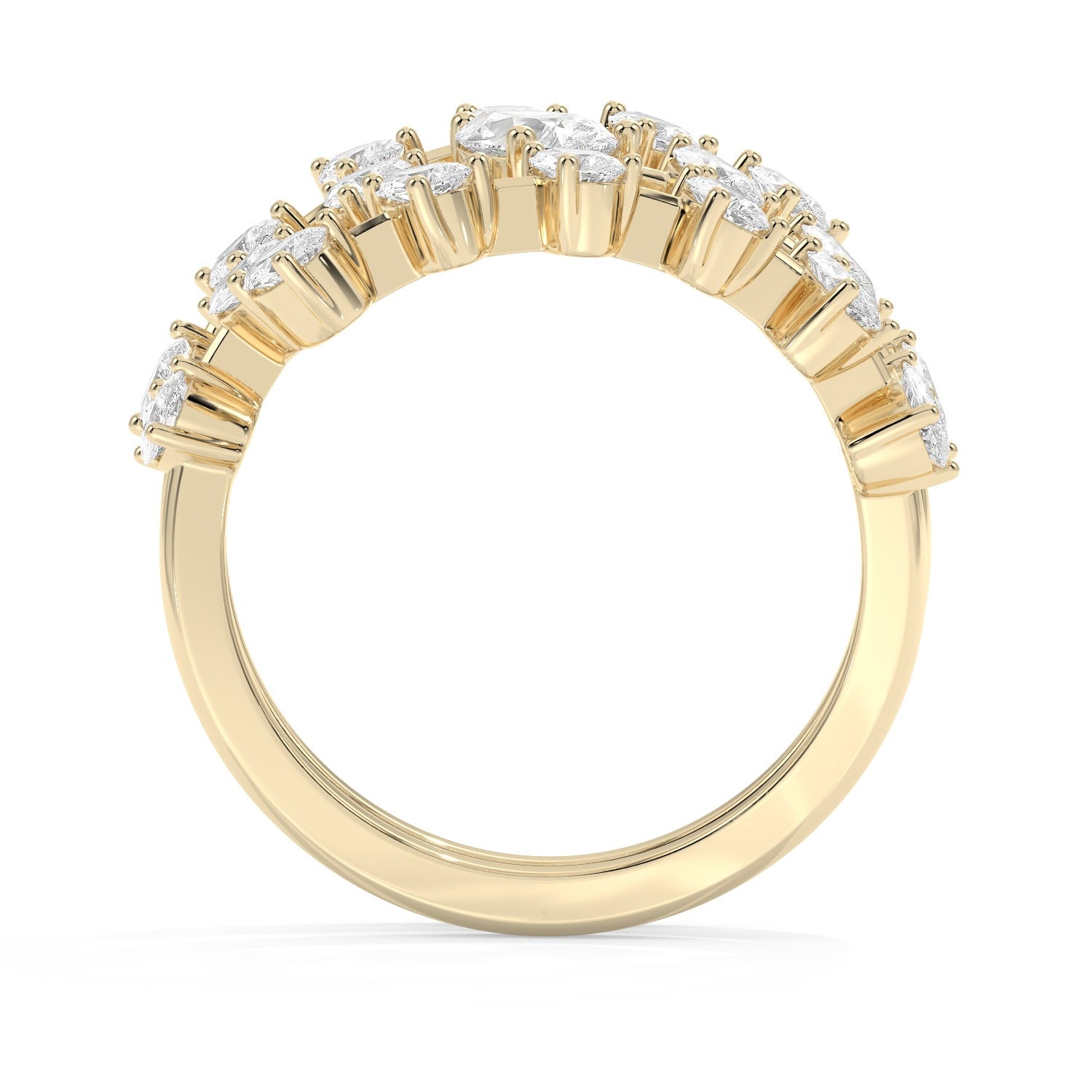 Pear Twist Ring - Yellow Gold#Metal Colour_Yellow Gold