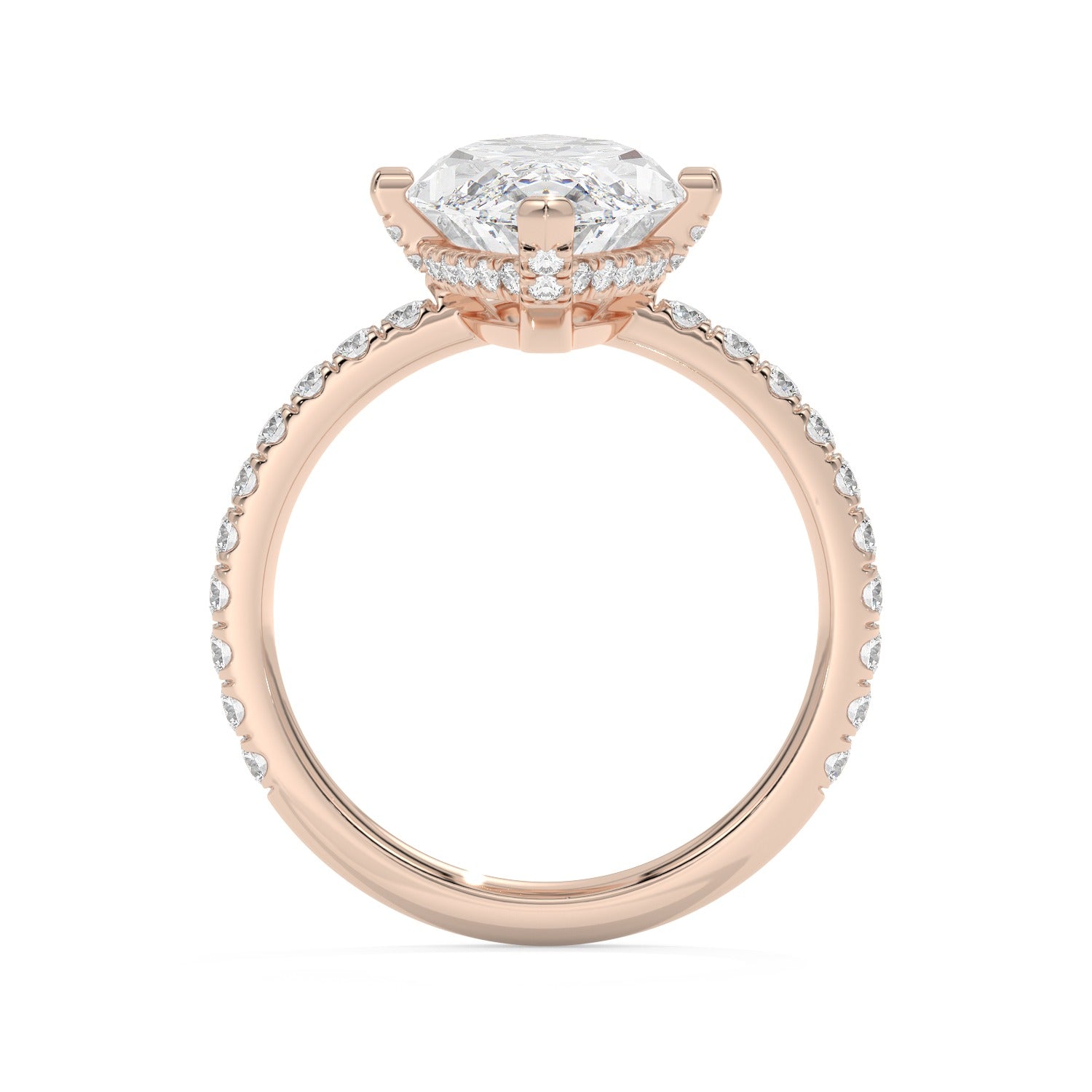 Marquise Line Ring - Rose Gold#Metal Colour_Rose Gold