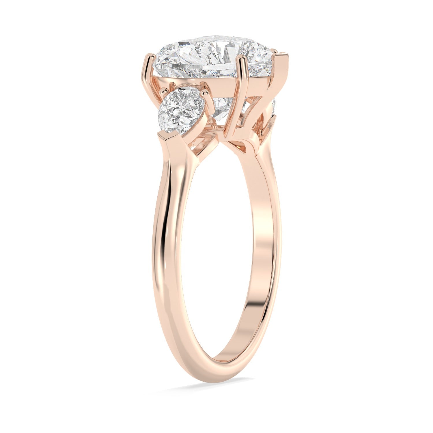 Framed Heart Ring - Rose Gold#Metal Colour_Rose Gold