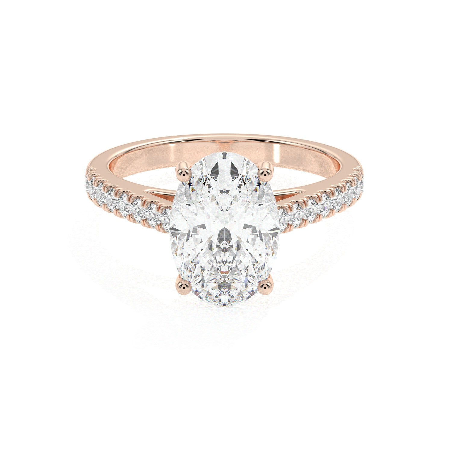 Oval Line Ring - Rose Gold#Metal Colour_Rose Gold