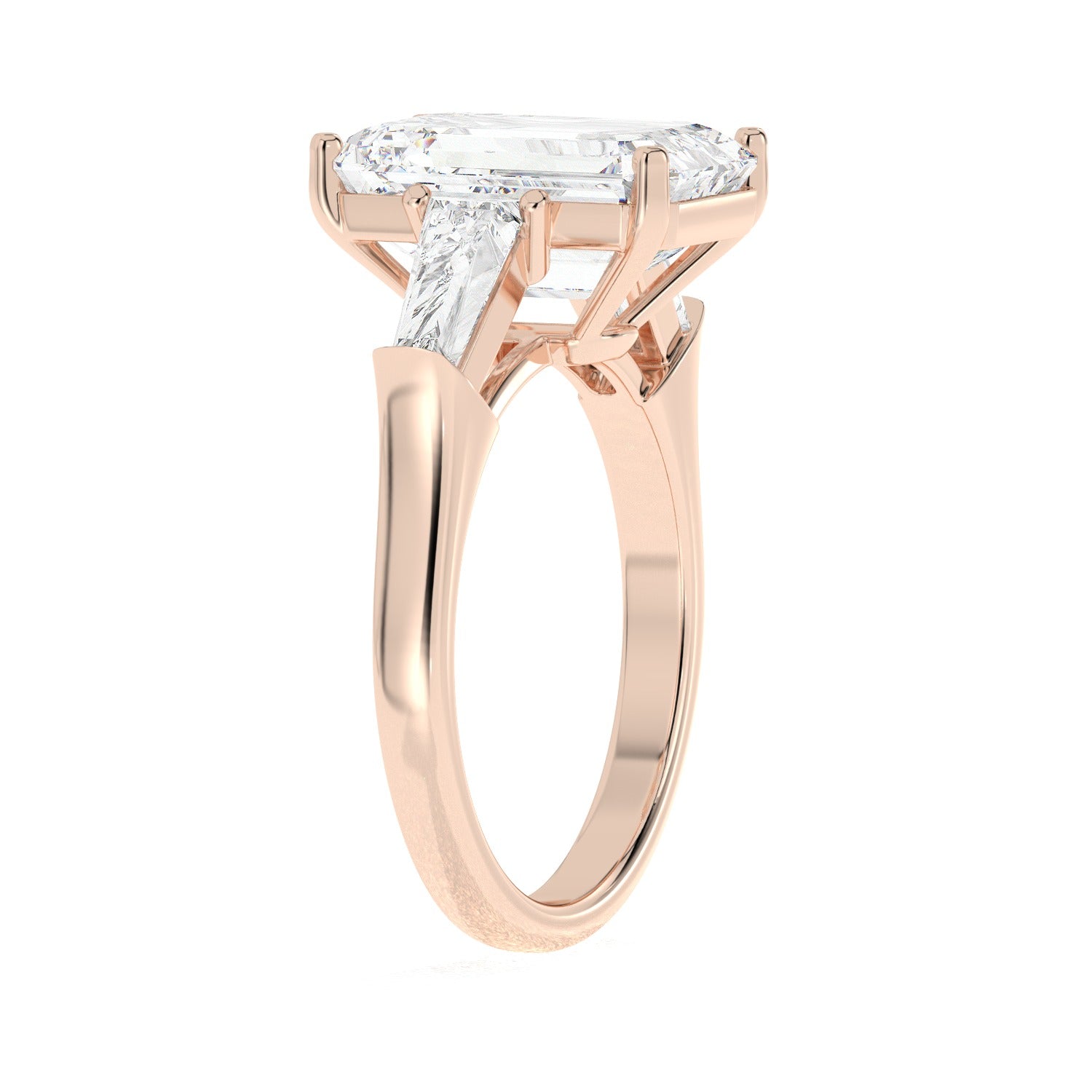 Framed Emerald Ring - Rose Gold#Metal Colour_Rose Gold