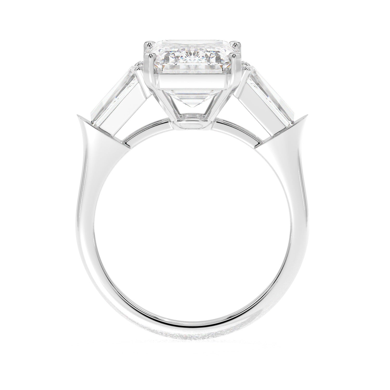 Framed Emerald Ring - White Gold#Metal Colour_White Gold