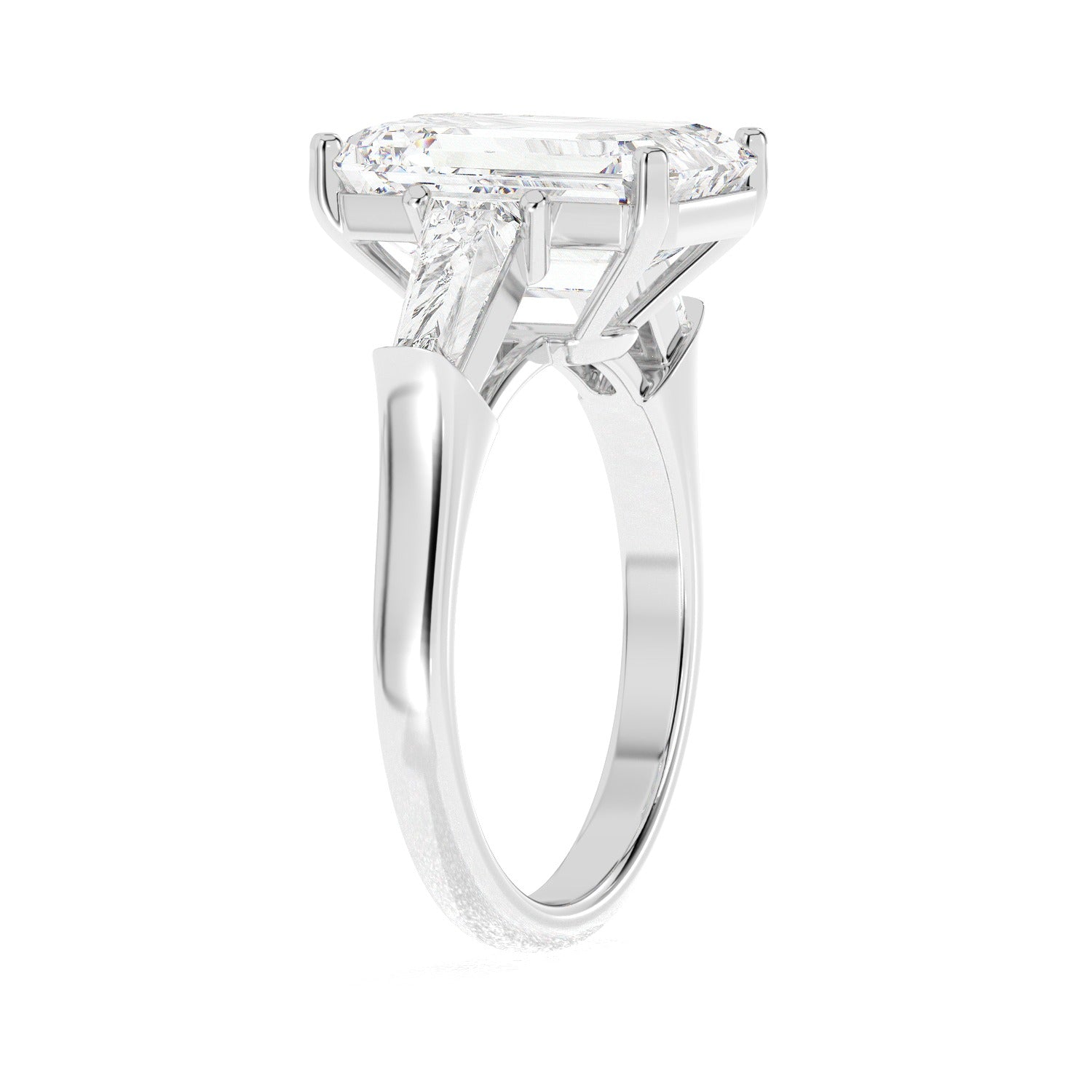 Framed Emerald Ring - White Gold#Metal Colour_White Gold