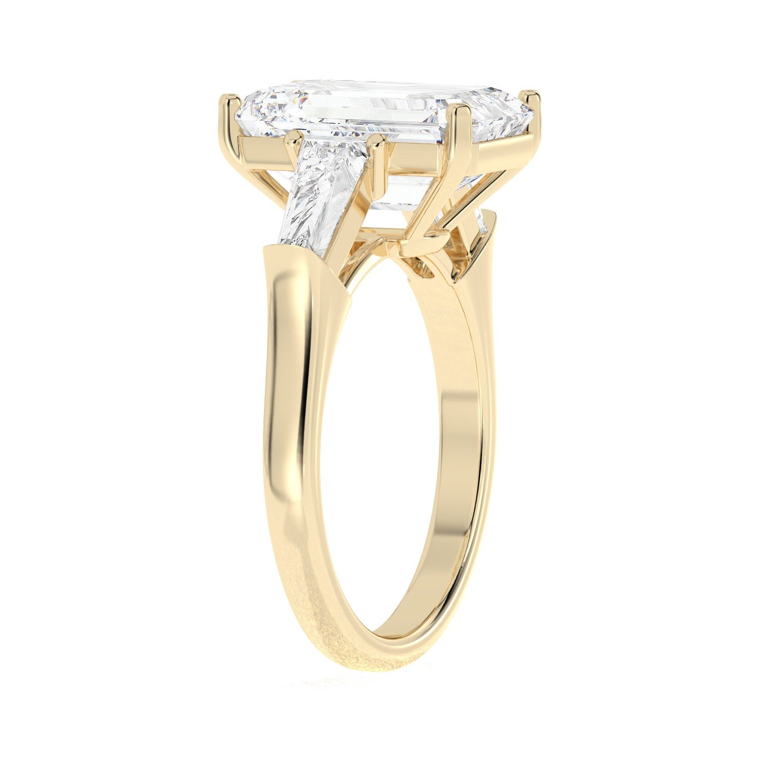 Framed Emerald Ring - Yellow Gold#Metal Colour_Yellow Gold