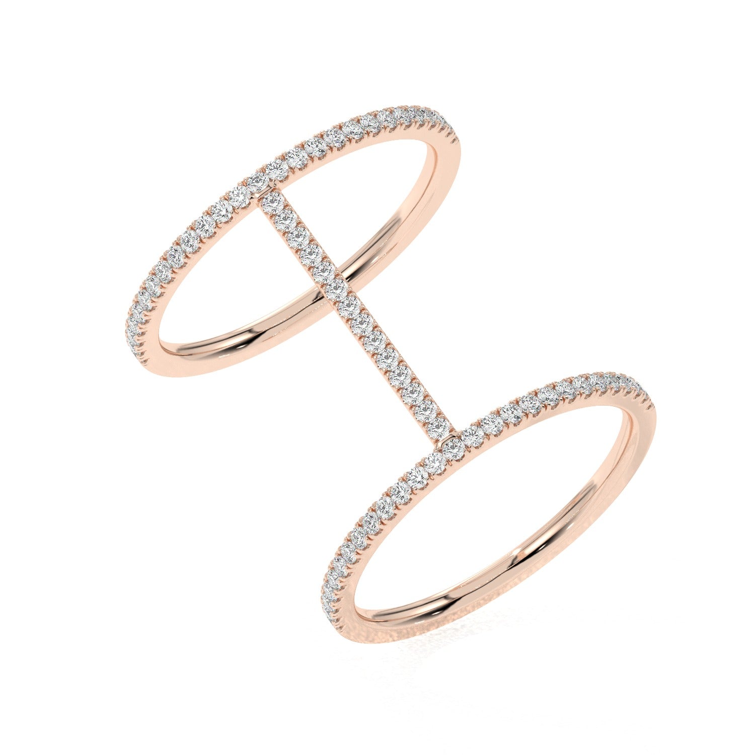 Double Band Ring - Rose Gold#Metal Colour_Rose Gold