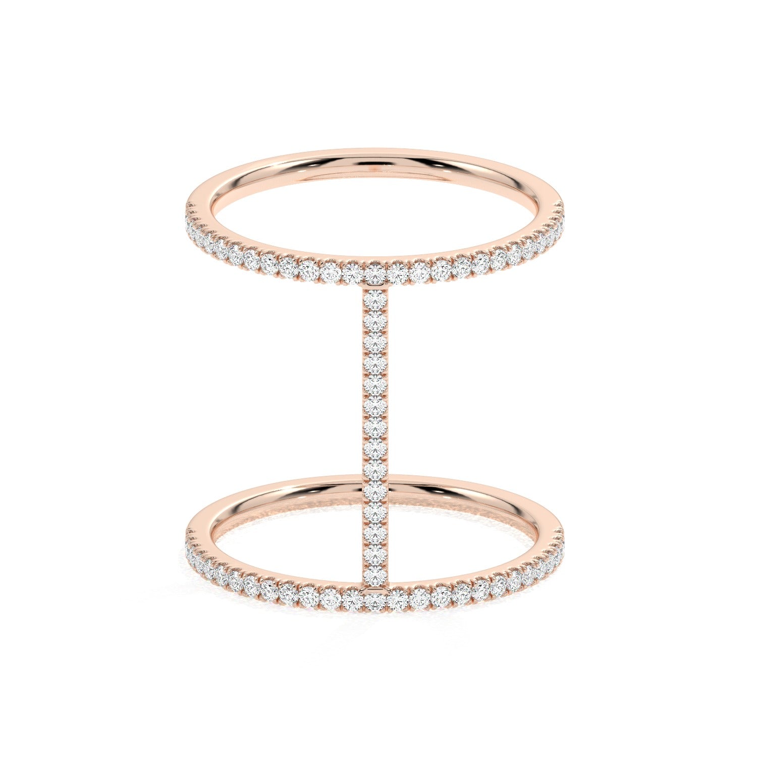 Double Band Ring - Rose Gold#Metal Colour_Rose Gold