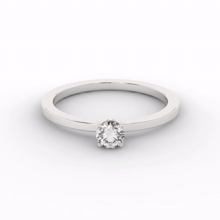 Audrey Diamond Ring - 4mm video#Stone Size_4mm