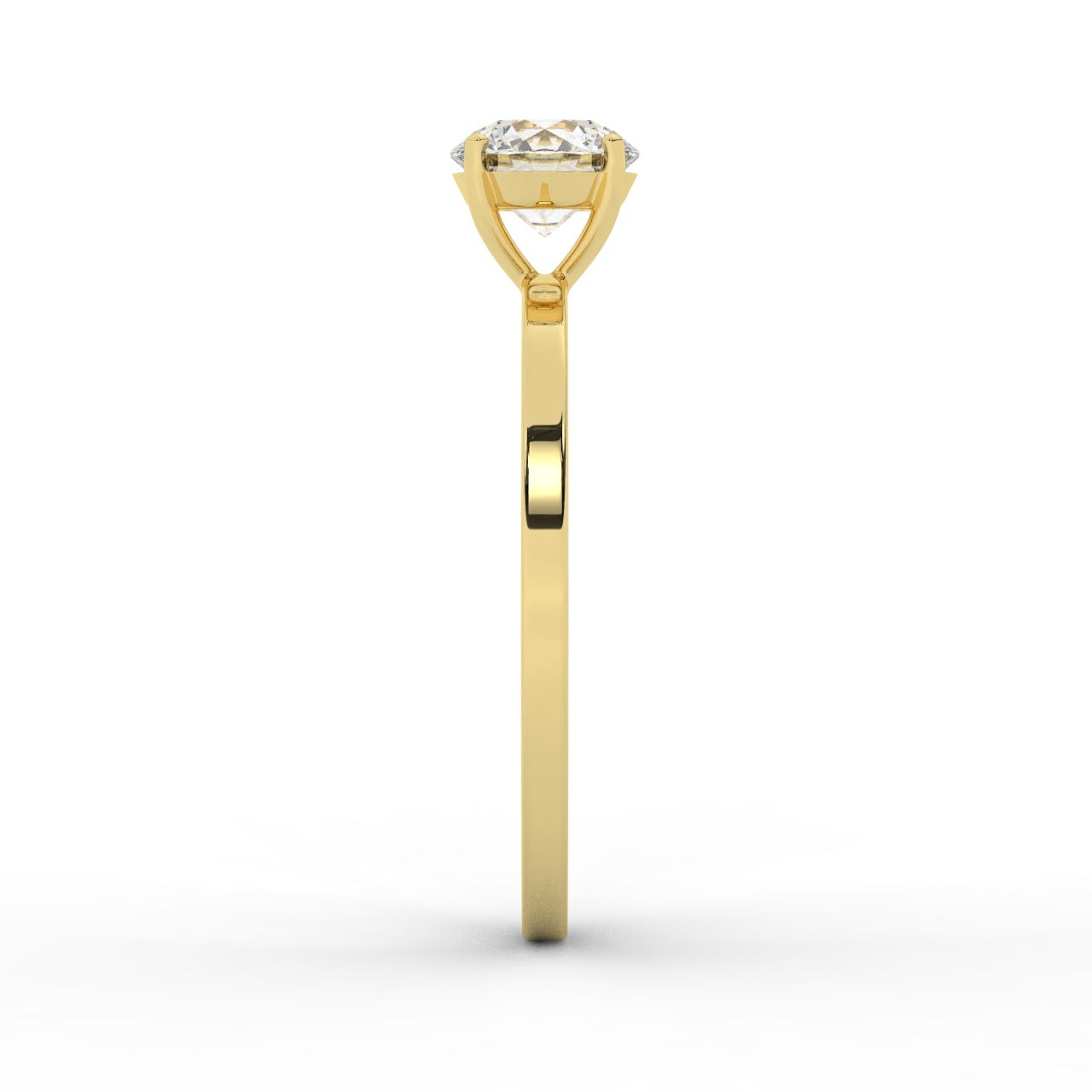 Audrey Diamond Ring - Yellow Gold 5.85mm#Metal Colour_Yellow Gold#Stone Size_5.85mm