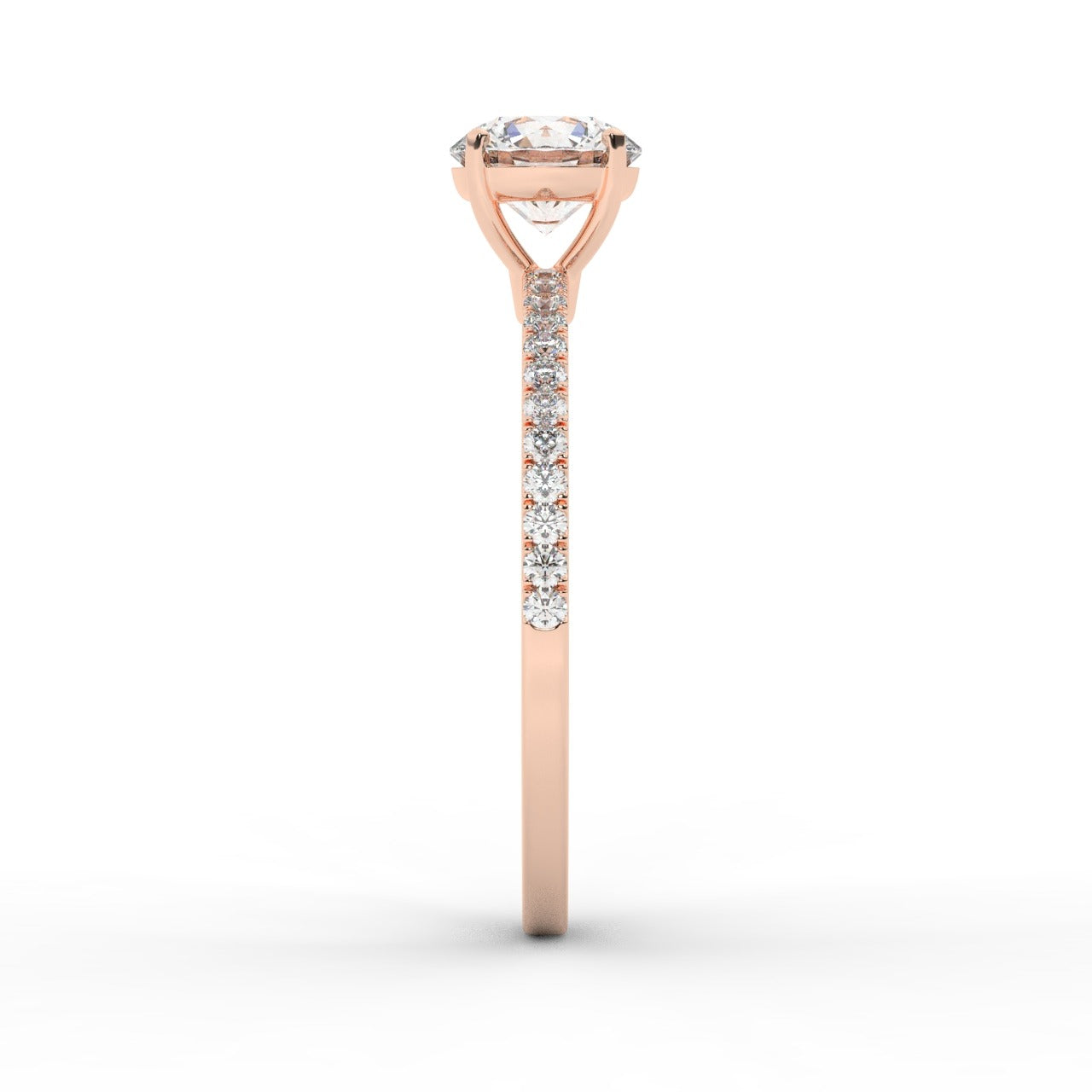 Grace Diamond Ring - Rose Gold 5.85mm#Metal Colour_Rose Gold#Stone Size_5.85mm