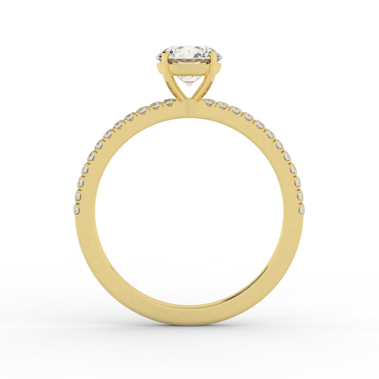 Grace Diamond Ring - Yellow Gold 5.85mm#Metal Colour_Yellow Gold#Stone Size_5.85mm