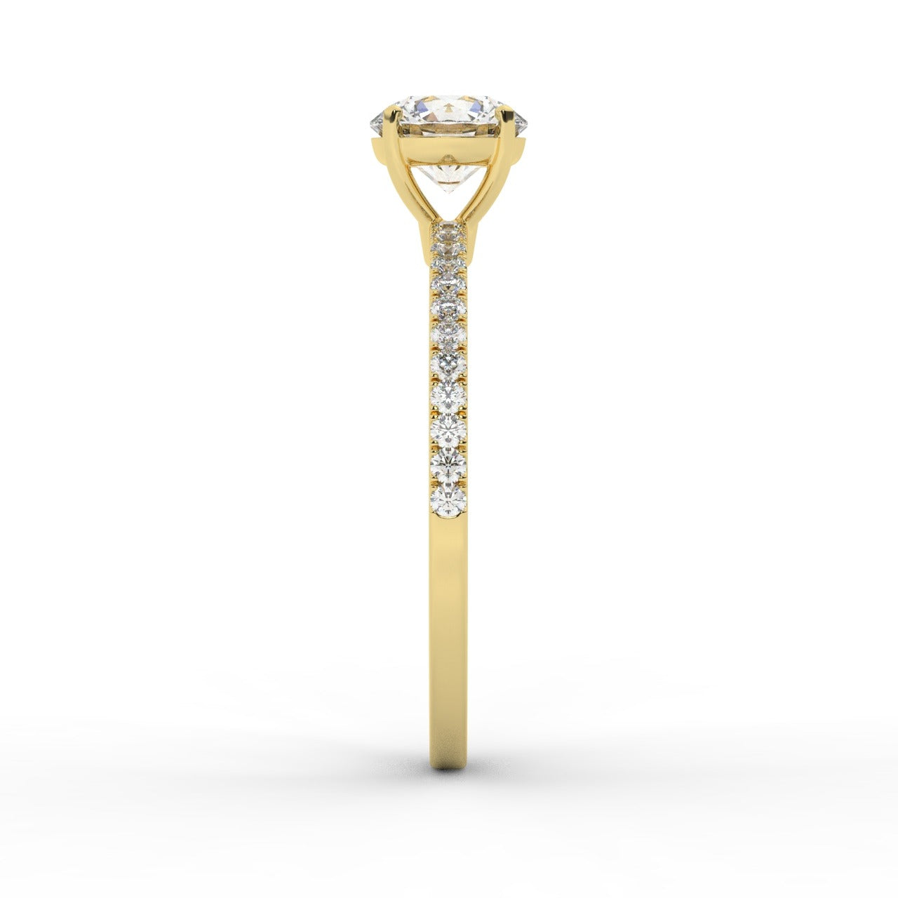 Grace Diamond Ring - Yellow Gold 5.85mm#Metal Colour_Yellow Gold#Stone Size_5.85mm