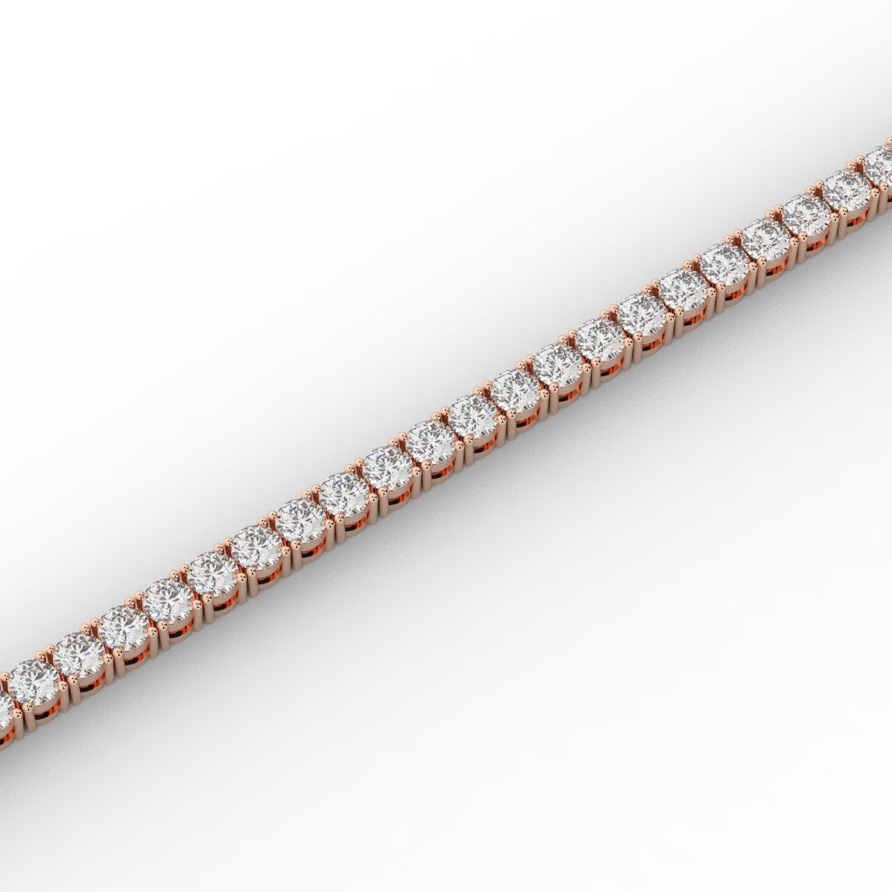 Marilyn Diamond Tennis Bracelet - Rose Gold 2.7mm#Metal Colour_Rose Gold#Stone Size_2.7mm