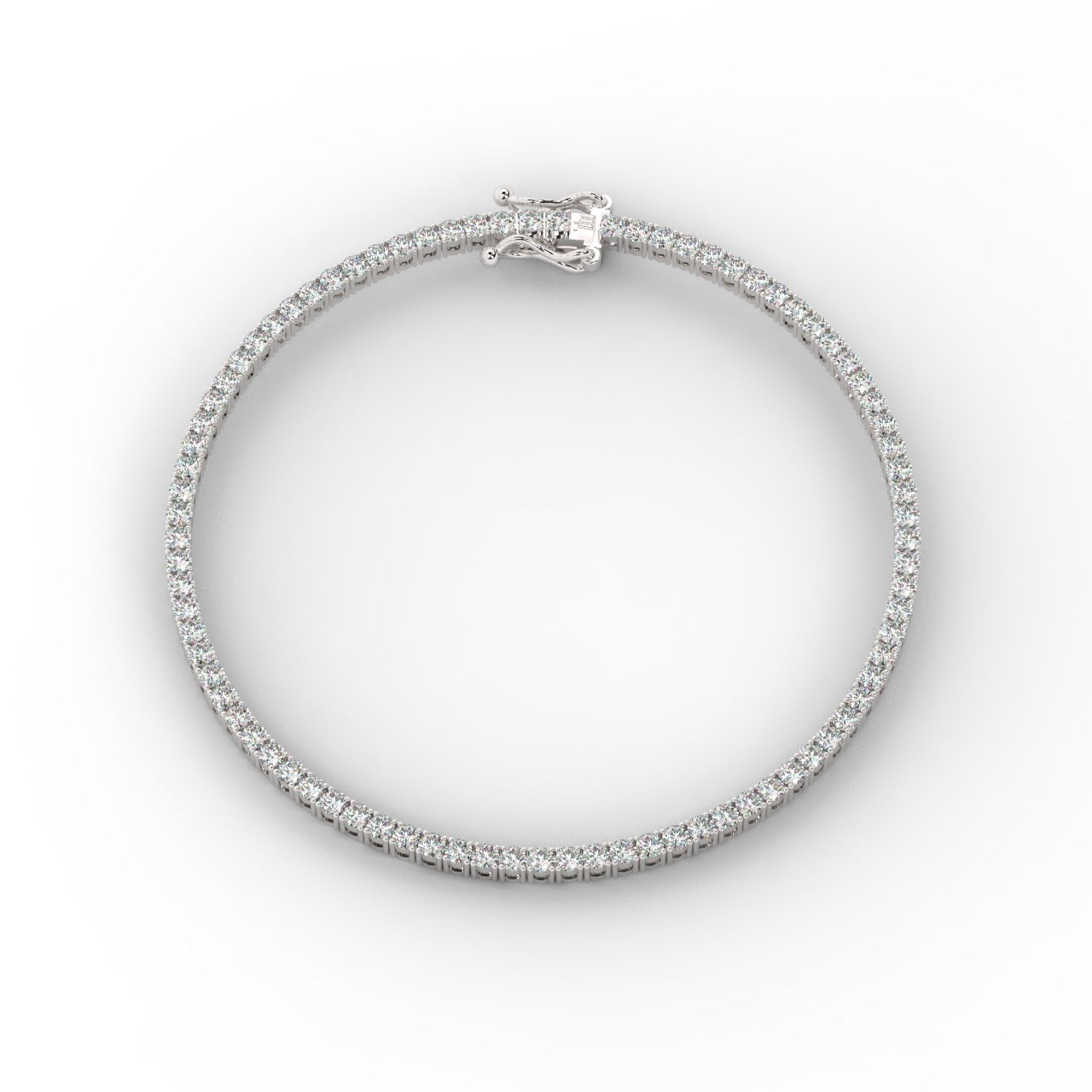 Marilyn Diamond Tennis Bracelet - White Gold 2mm#Metal Colour_White Gold#Stone Size_2mm