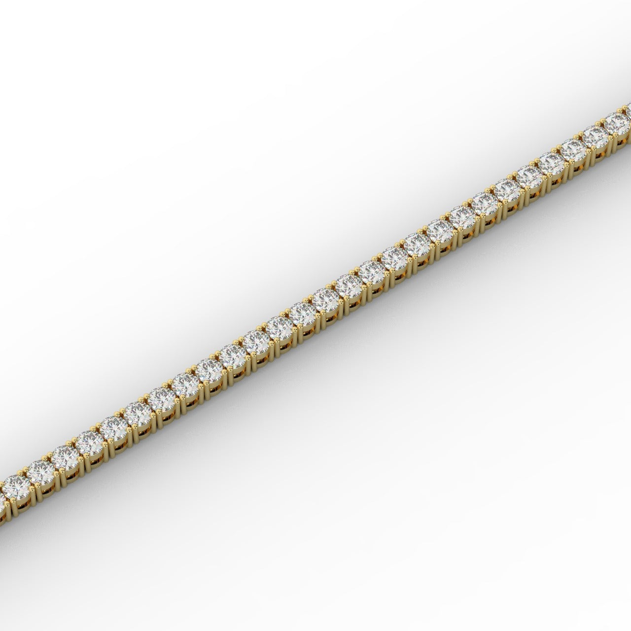 Marilyn Diamond Tennis Bracelet - Yellow Gold 2mm#Metal Colour_Yellow Gold#Stone Size_2mm