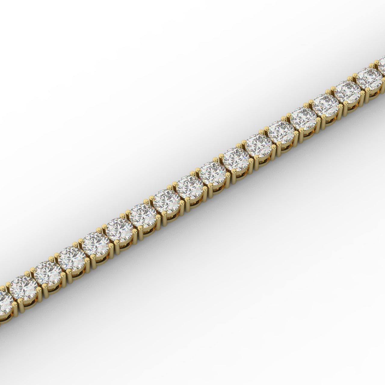 Marilyn Diamond Tennis Bracelet - Yellow Gold 3.3mm#Metal Colour_Yellow Gold#Stone Size_3.3mm