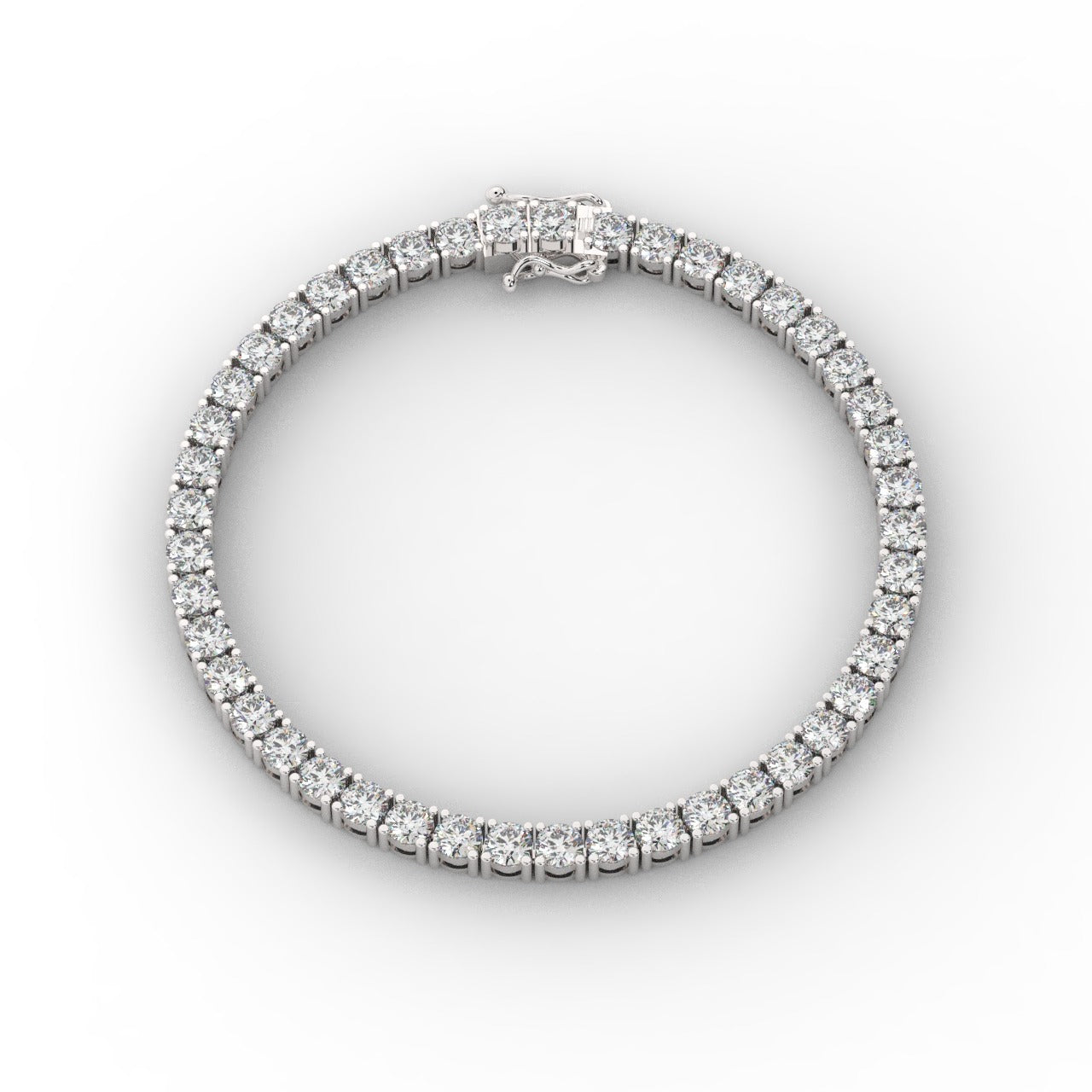 Marilyn Diamond Tennis Bracelet - White Gold 3.7mm#Metal Colour_White Gold#Stone Size_3.7mm