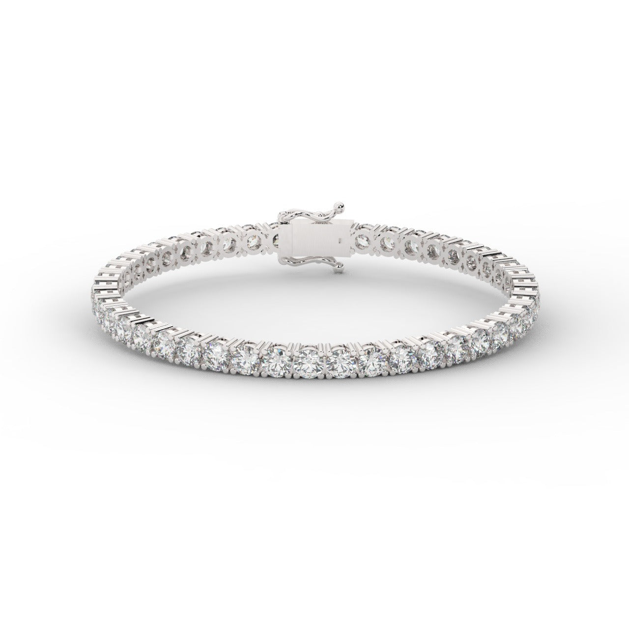 Marilyn Diamond Tennis Bracelet - White Gold 3.7mm#Metal Colour_White Gold#Stone Size_3.7mm