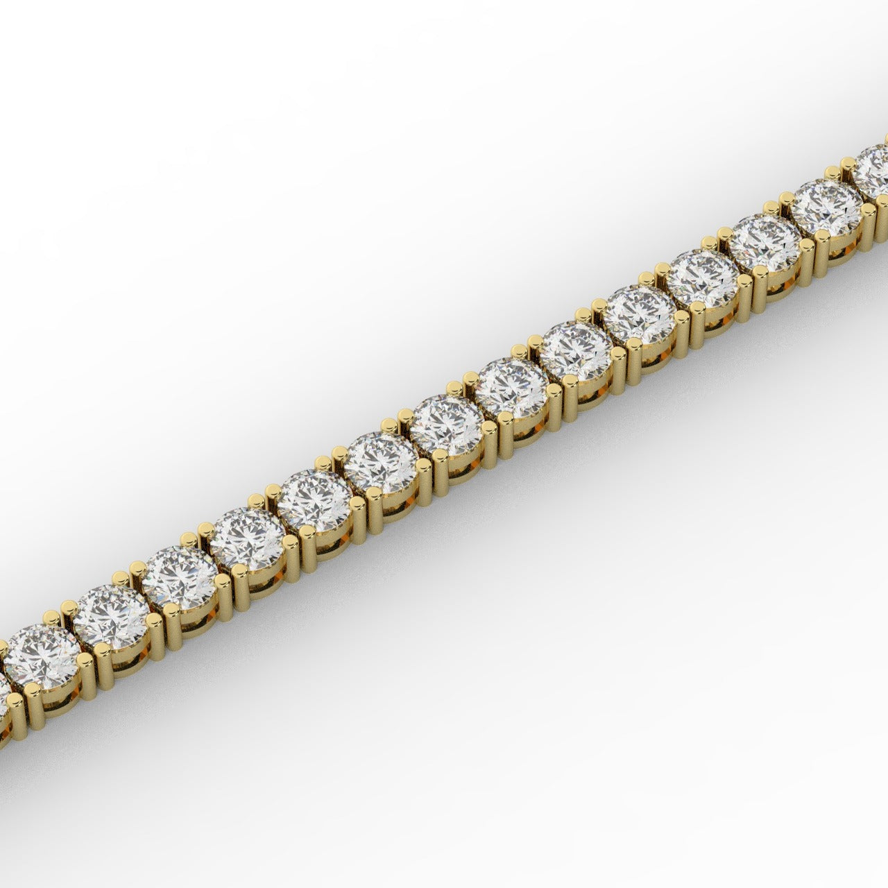 Marilyn Diamond Tennis Bracelet - Yellow Gold 3.7mm#Metal Colour_Yellow Gold#Stone Size_3.7mm