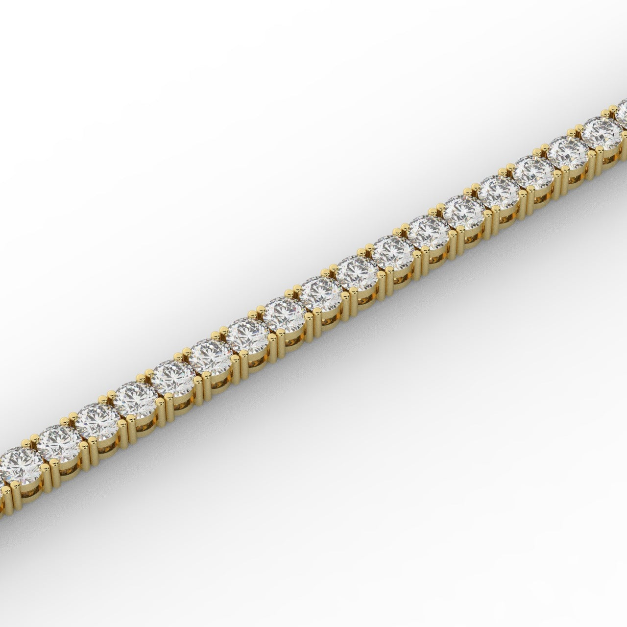 Marilyn Diamond Tennis Bracelet - Yellow Gold 3mm#Metal Colour_Yellow Gold#Stone Size_3mm