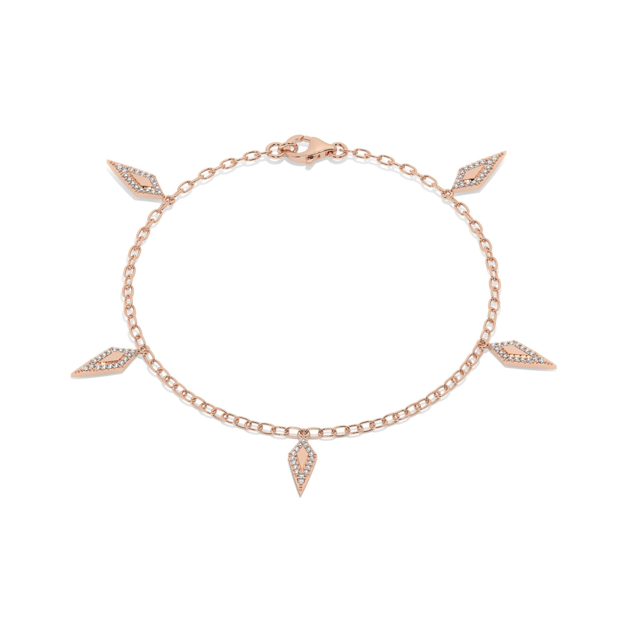 Contour Bracelet - Rose Gold#Metal Colour_Rose Gold