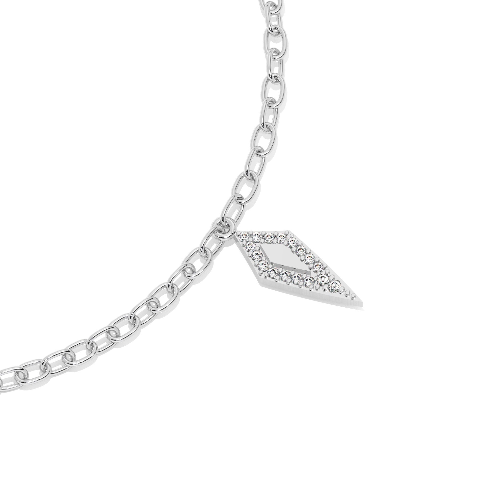 Contour Bracelet - White Gold#Metal Colour_White Gold