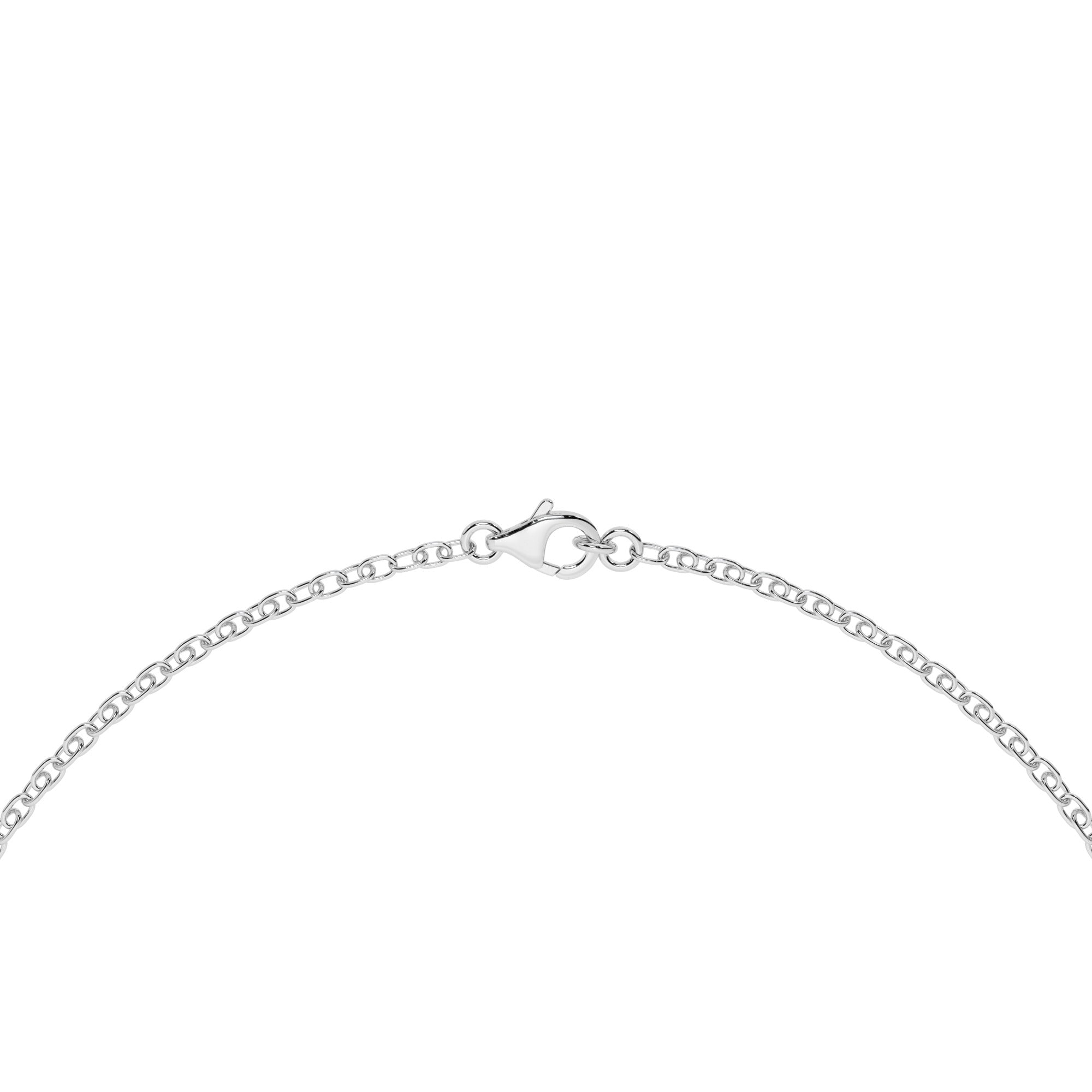 Contour Necklace - White Gold#Metal Colour_White Gold