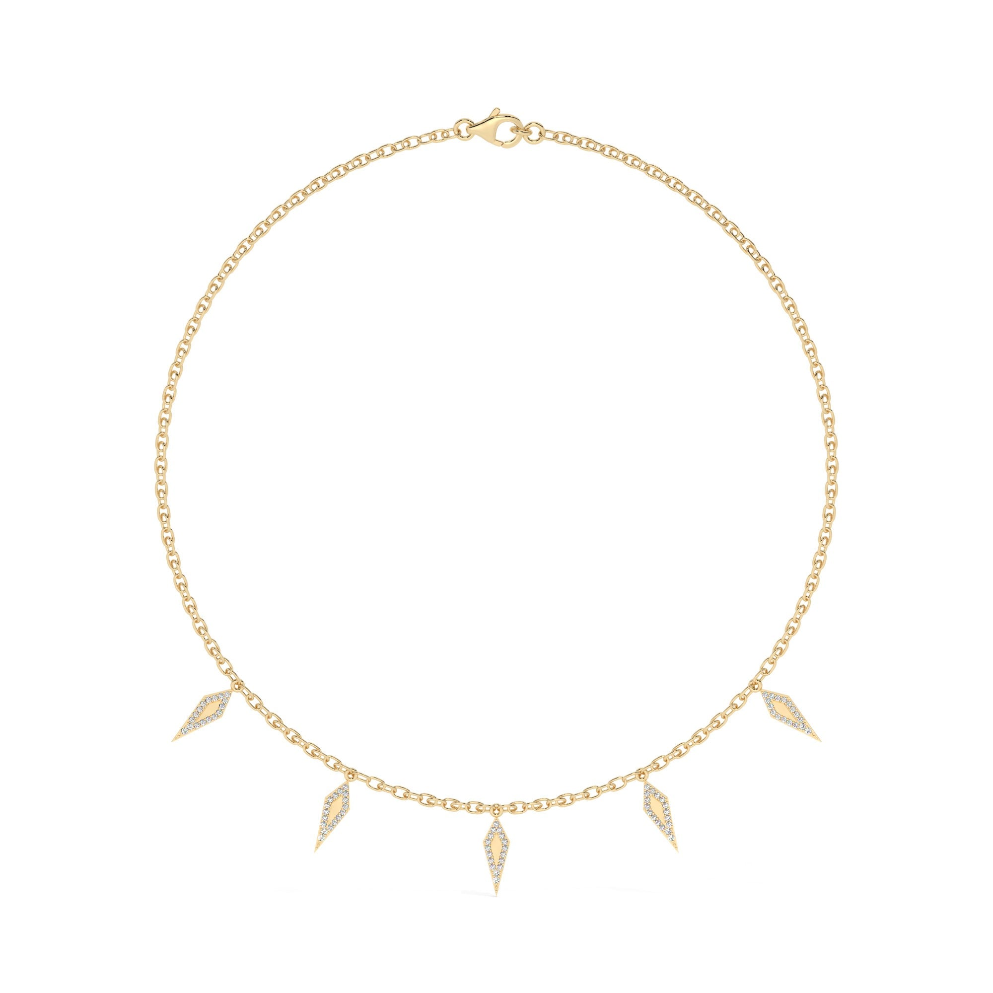 Contour Necklace - Yellow Gold#Metal Colour_Yellow Gold