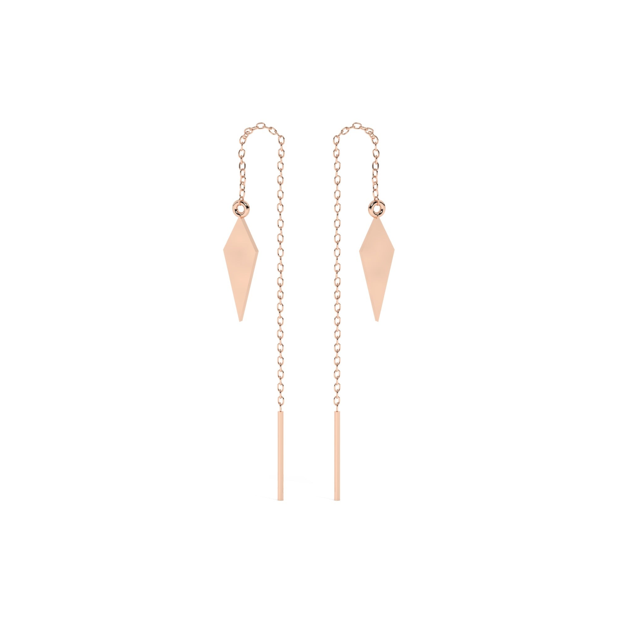 Essence Hang Earrings - Rose Gold#Metal Colour_Rose Gold