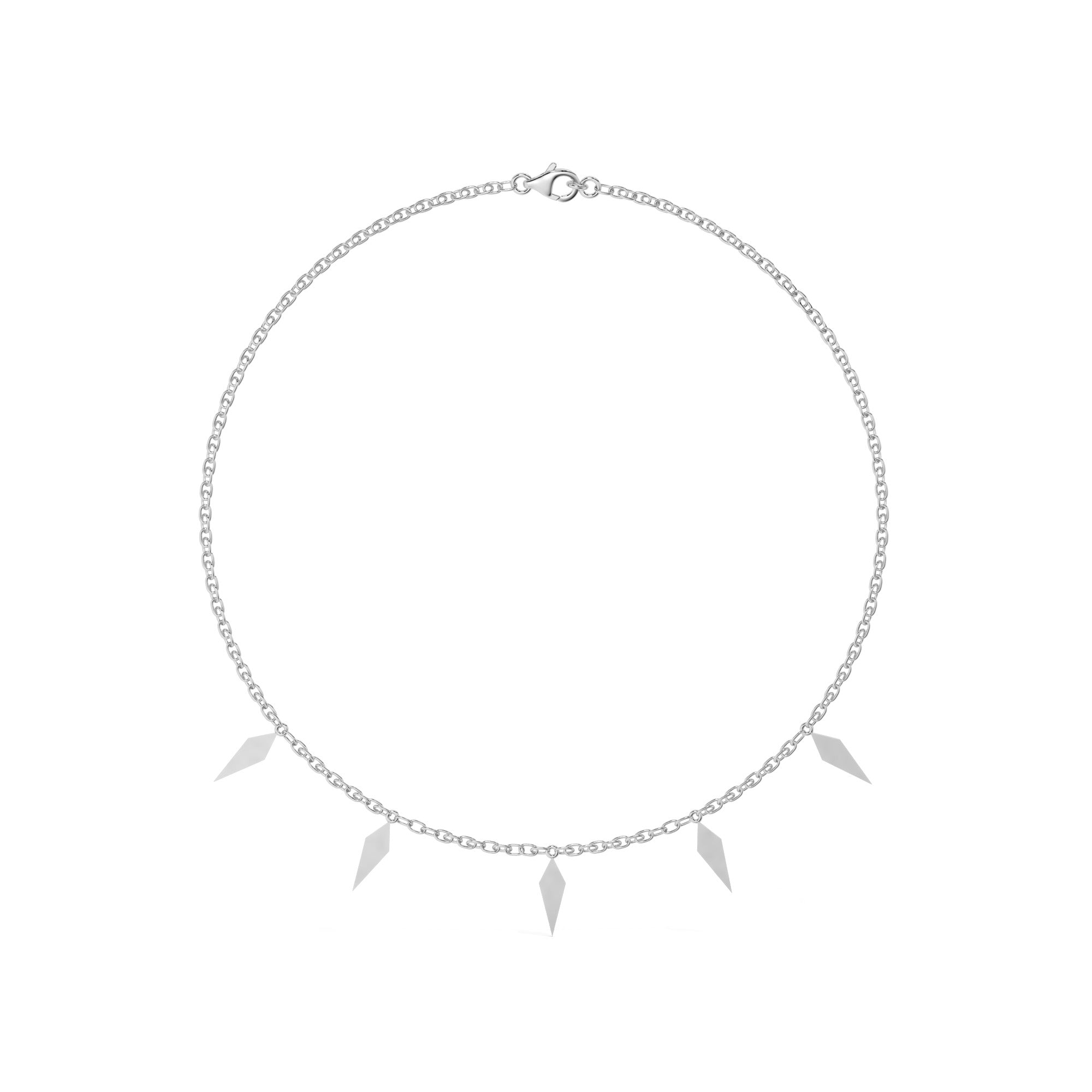 Essence Necklace - White Gold#Metal Colour_White Gold