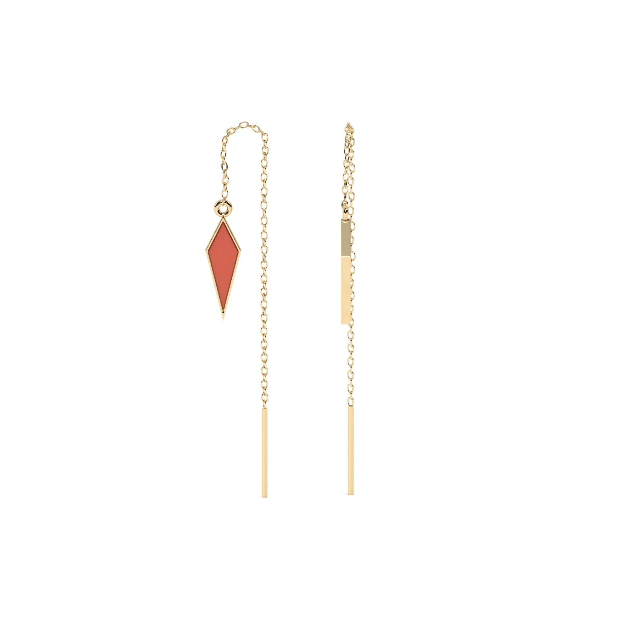 Hue Hang Earrings - Yellow Gold#Metal Colour_Yellow Gold
