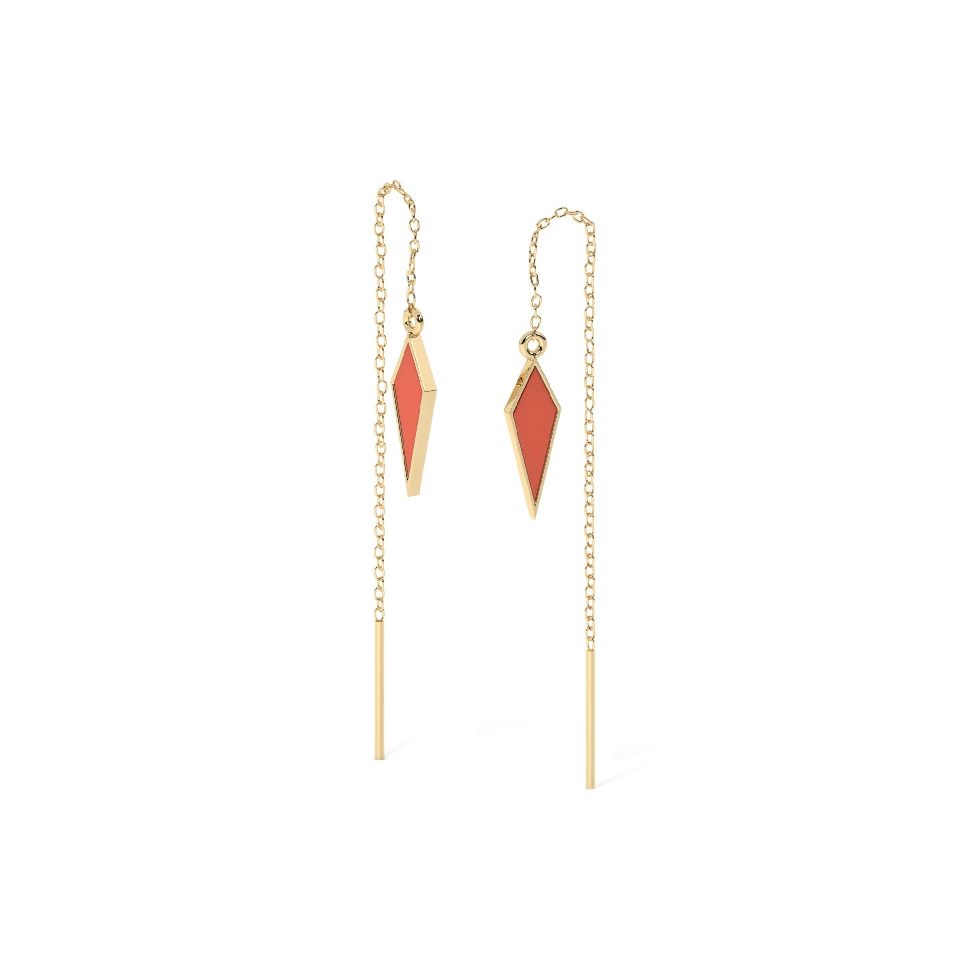 Hue Hang Earrings - Yellow Gold#Metal Colour_Yellow Gold